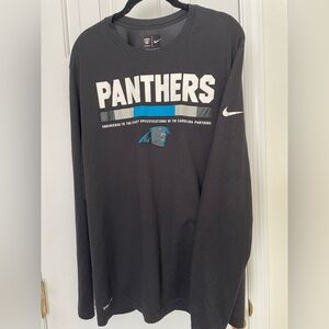Carolina Panthers NFL Black NIKE Dri-FIT Tee